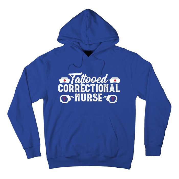 Tattooed Correctional Nurse Nursing Rn Medical Gift Funny Gift Hoodie