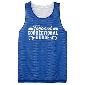 Tattooed Correctional Nurse Nursing Rn Medical Gift Funny Gift Mesh Reversible Basketball Jersey Tank