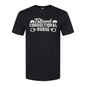 Tattooed Correctional Nurse Nursing Rn Medical Gift Funny Gift Softstyle CVC T-Shirt