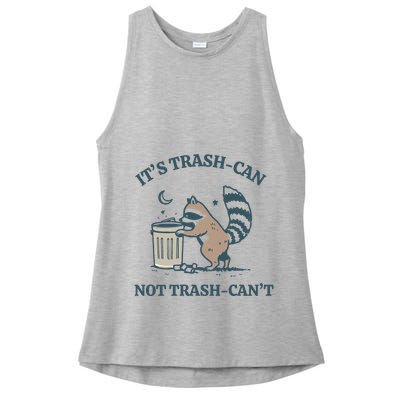 Trash Can Not Trash Cant Panda Ladies PosiCharge Tri-Blend Wicking Tank