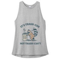 Trash Can Not Trash Cant Panda Ladies PosiCharge Tri-Blend Wicking Tank