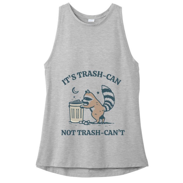 Trash Can Not Trash Cant Panda Ladies PosiCharge Tri-Blend Wicking Tank