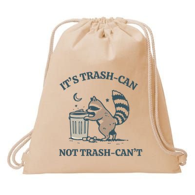 Trash Can Not Trash Cant Panda Drawstring Bag