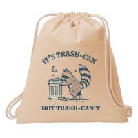 Trash Can Not Trash Cant Panda Drawstring Bag