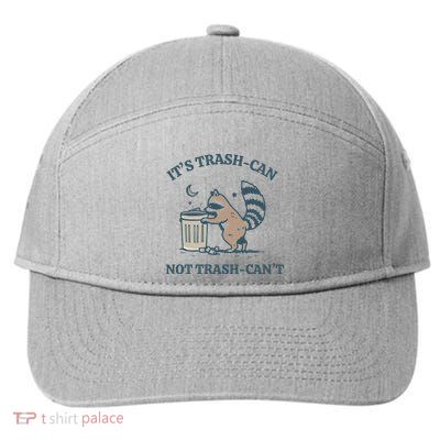 Trash Can Not Trash Cant Panda 7-Panel Snapback Hat