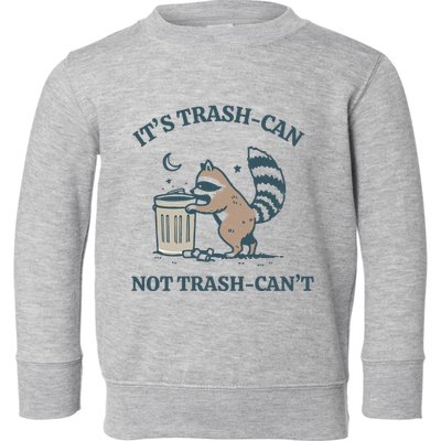 Trash Can Not Trash Cant Panda Toddler Sweatshirt