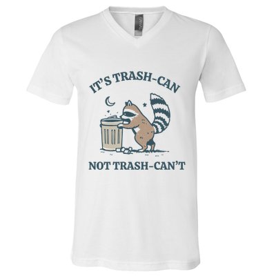Trash Can Not Trash Cant Panda V-Neck T-Shirt