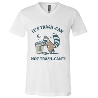 Trash Can Not Trash Cant Panda V-Neck T-Shirt