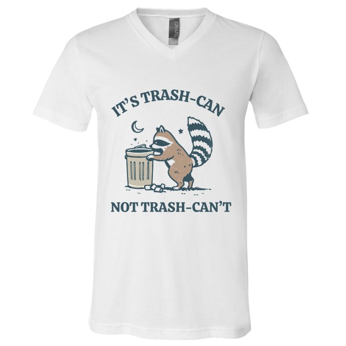 Trash Can Not Trash Cant Panda V-Neck T-Shirt