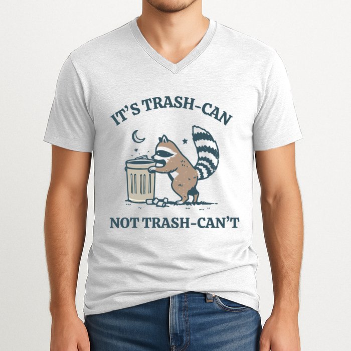 Trash Can Not Trash Cant Panda V-Neck T-Shirt