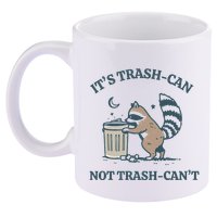Trash Can Not Trash Cant Panda 11oz C Handle Ceramic Mug
