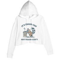 Trash Can Not Trash Cant Panda Crop Fleece Hoodie