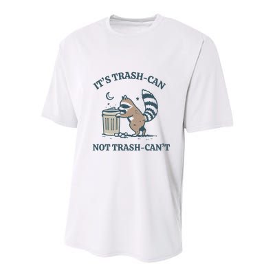 Trash Can Not Trash Cant Panda Youth Performance Sprint T-Shirt