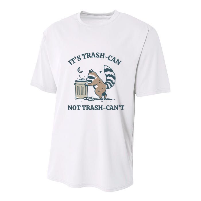 Trash Can Not Trash Cant Panda Youth Performance Sprint T-Shirt