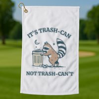 Trash Can Not Trash Cant Panda Golf Towel