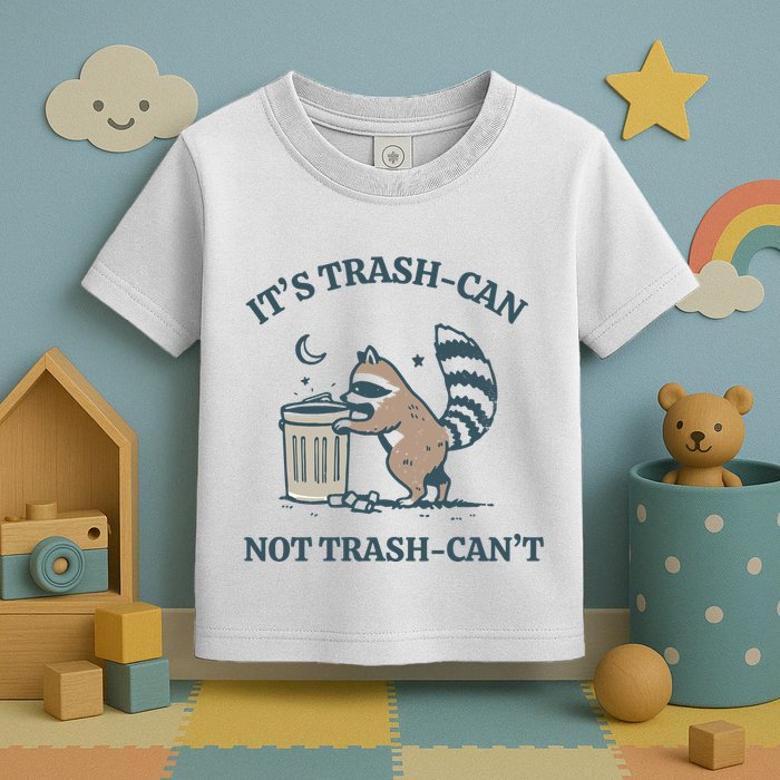 Trash Can Not Trash Cant Panda Toddler T-Shirt