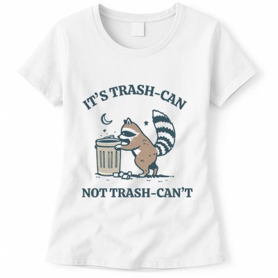 Trash Can Not Trash Cant Panda Womens T-Shirt