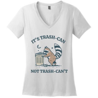 Trash Can Not Trash Cant Panda Women's V-Neck T-Shirt