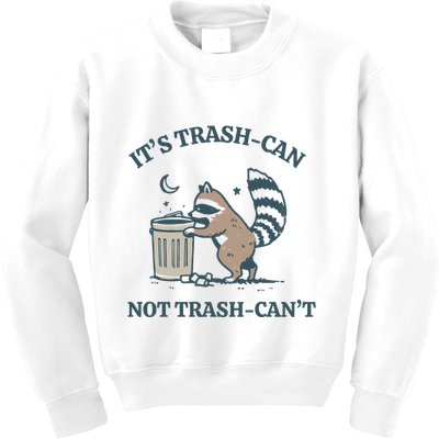 Trash Can Not Trash Cant Panda Kids Sweatshirt