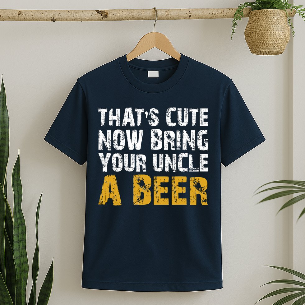 That's Cute Now Bring Your Uncle A Beer Shirt Father's Day T-Shirt
