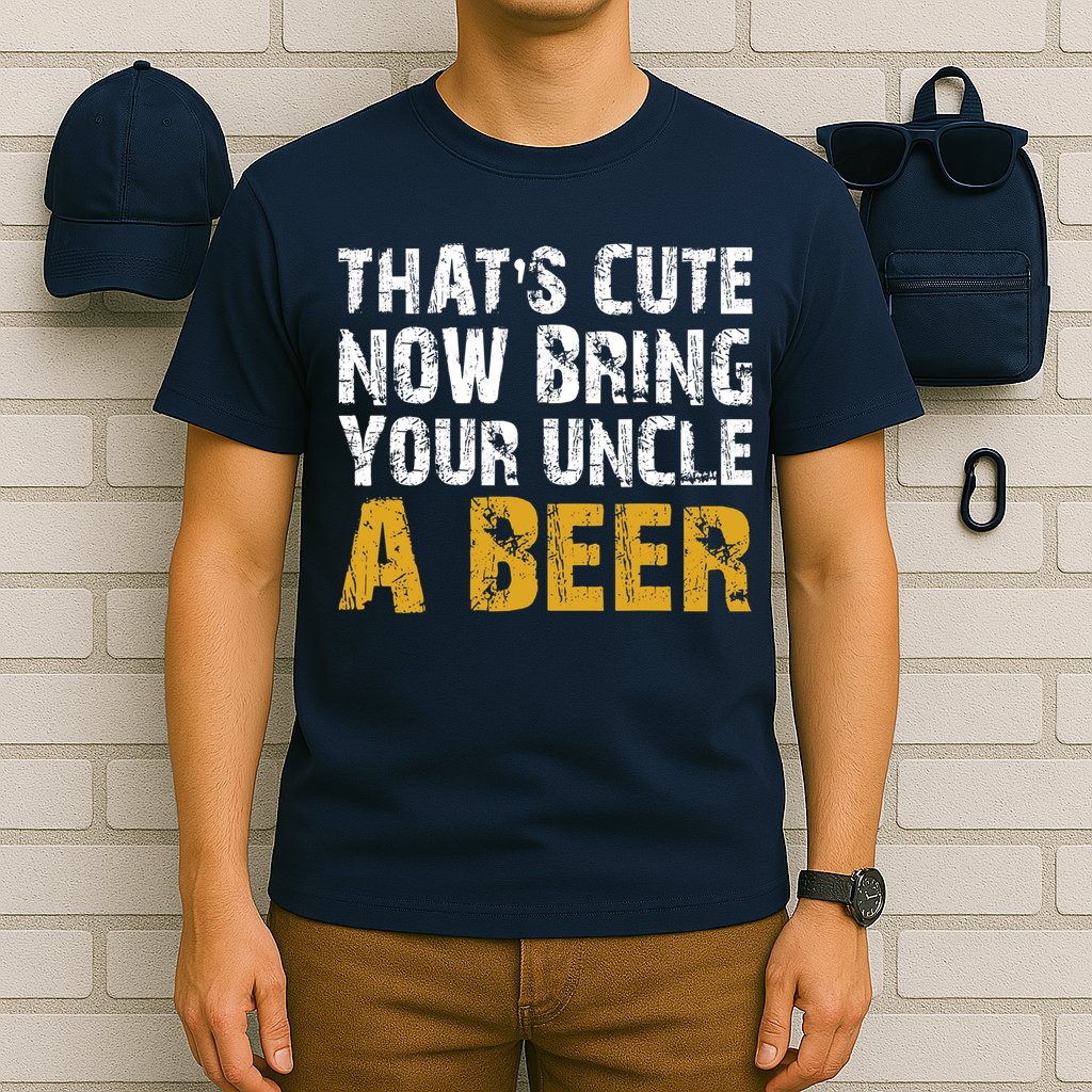 That's Cute Now Bring Your Uncle A Beer Shirt Father's Day T-Shirt