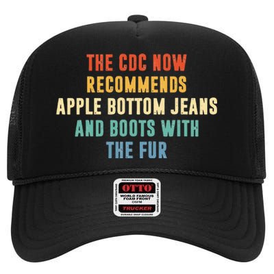 The CDC Now Recommends Apple Bottom Jeans And Boots High Crown Mesh Back Trucker Hat