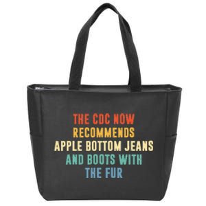 The CDC Now Recommends Apple Bottom Jeans And Boots Zip Tote Bag