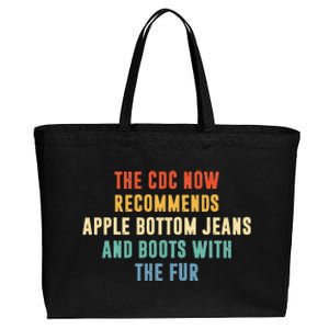 The CDC Now Recommends Apple Bottom Jeans And Boots Cotton Canvas Jumbo Tote