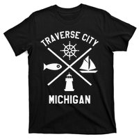 Traverse City Northern Michigan Sailing Boating T-Shirt