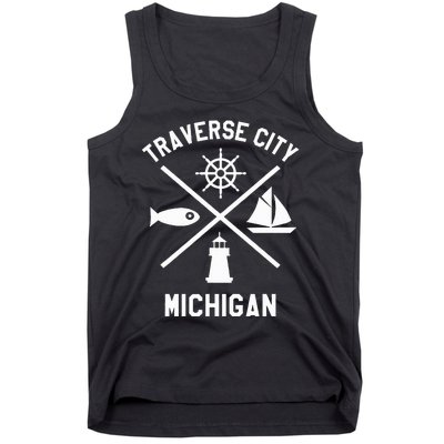 Traverse City Northern Michigan Sailing Boating Tank Top