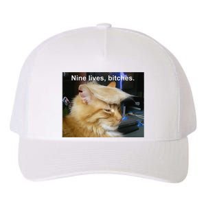 Trump Cat Nine Lives Bitches Yupoong Adult 5-Panel Trucker Hat