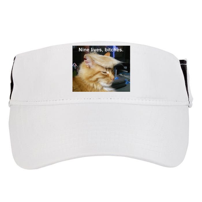 Trump Cat Nine Lives Bitches Adult Drive Performance Visor