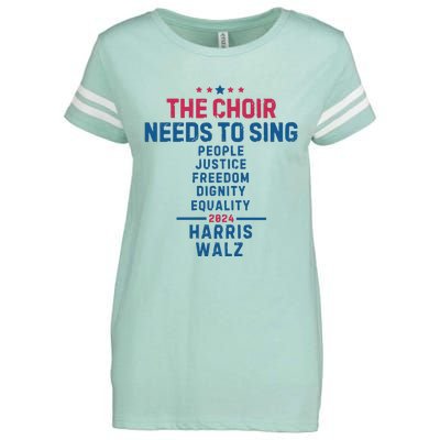 The Choir Needs To Sing Harris Walz Enza Ladies Jersey Football T-Shirt