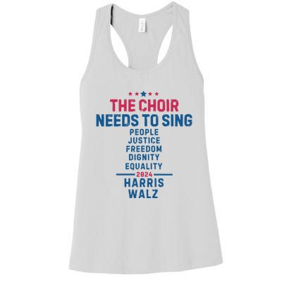 The Choir Needs To Sing Harris Walz Women's Racerback Tank