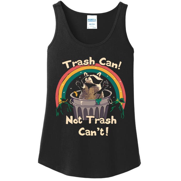 Trash Can Not Trash Cant Funny Ladies Essential Tank