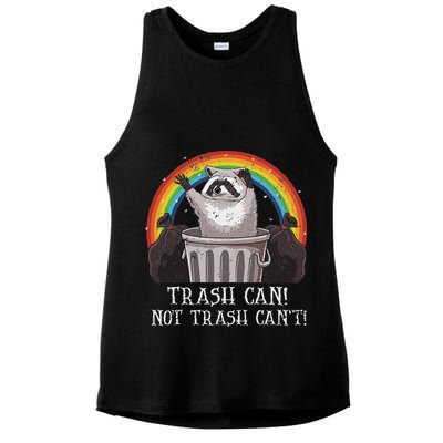 Trash Can Not Trash CanT Funny Raccoon Trash Panda Ladies PosiCharge Tri-Blend Wicking Tank