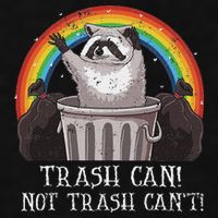 Trash Can Not Trash CanT Funny Raccoon Trash Panda Ladies PosiCharge Tri-Blend Wicking Tank