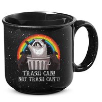 Trash Can Not Trash CanT Funny Raccoon Trash Panda 15oz Campfire Ceramic Mug