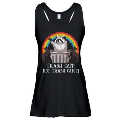 Trash Can Not Trash CanT Funny Raccoon Trash Panda Ladies Essential Flowy Tank