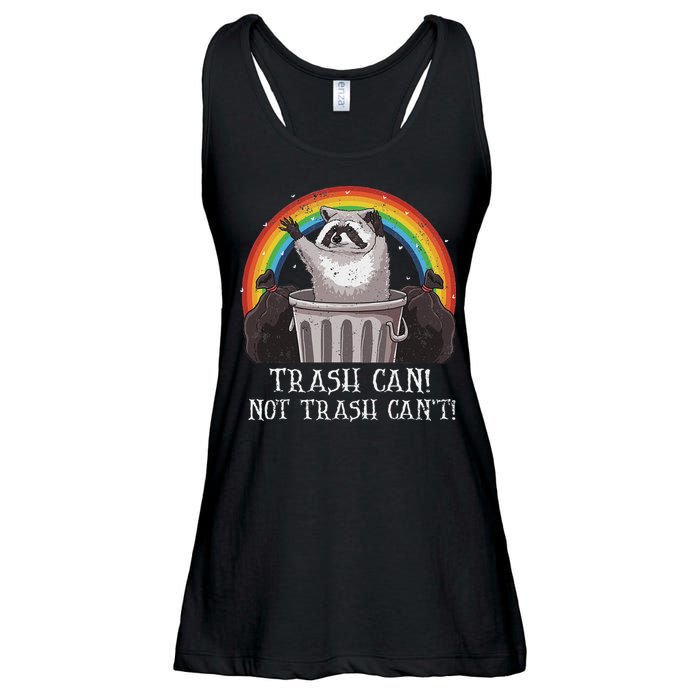 Trash Can Not Trash CanT Funny Raccoon Trash Panda Ladies Essential Flowy Tank