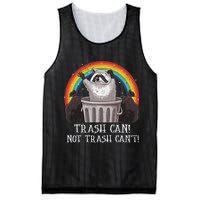 Trash Can Not Trash CanT Funny Raccoon Trash Panda Mesh Reversible Basketball Jersey Tank