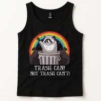 Trash Can Not Trash CanT Funny Raccoon Trash Panda Tank Top