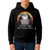 Trash Can Not Trash CanT Funny Raccoon Trash Panda Kids Hoodie