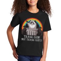 Trash Can Not Trash CanT Funny Raccoon Trash Panda Kids T-Shirt
