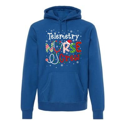 Telemetry Christmas Nurse Crew Nursing Christmas Pattern Great Gift Premium Hoodie