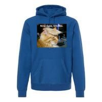 Trump Cat Nine Lives Bitches Premium Hoodie