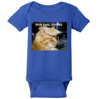 Trump Cat Nine Lives Bitches Baby Bodysuit