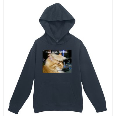 Trump Cat Nine Lives Bitches Urban Pullover Hoodie