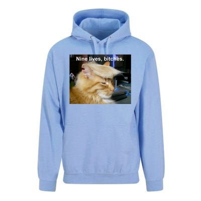 Trump Cat Nine Lives Bitches Unisex Surf Hoodie