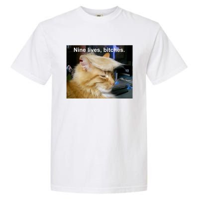 Trump Cat Nine Lives Bitches Garment-Dyed Heavyweight T-Shirt